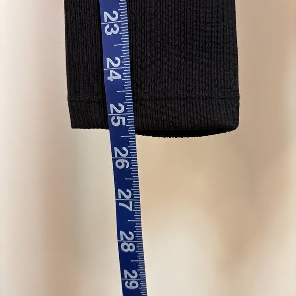 Topshop Like New Thick Mock Neck Ribbed Long sleeve Black Bodysuit Sz 12 - Picture 8 of 14